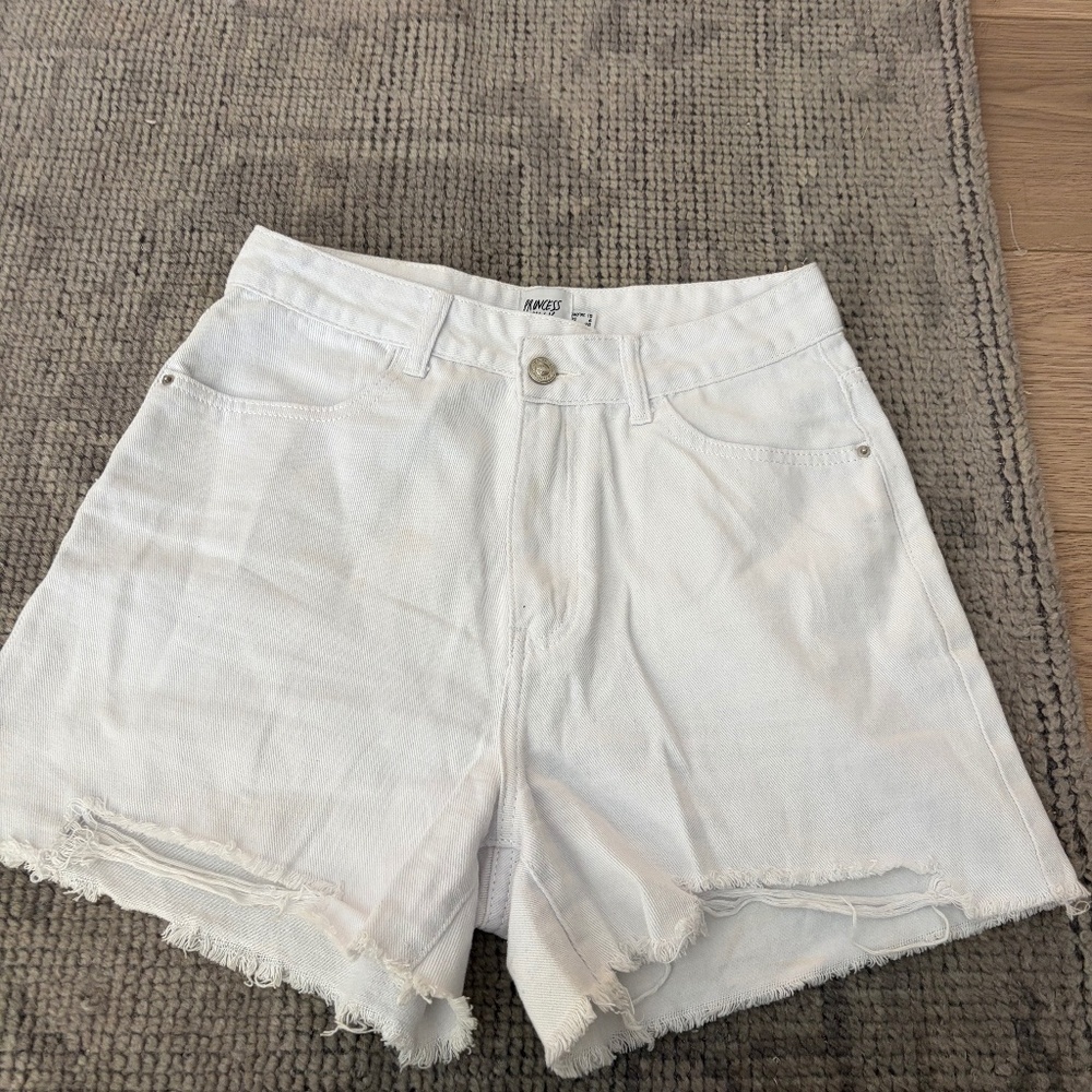 Princess Polly white jorts